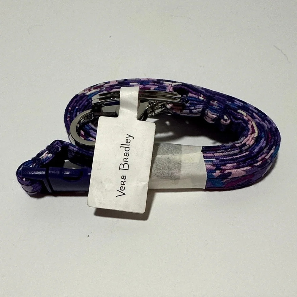 NWT Vera Bradley Iconic Breakaway Lanyard in Regal Rosette - Purple Floral